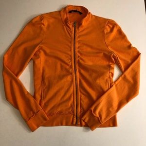 French Connection Orange French Connection Sweatshirt zip cardigan